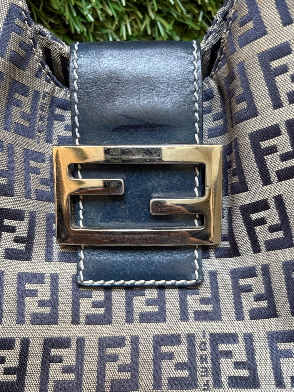 Vintage Fendi Zucca Monogram Canvas Hobo Shoulder Bag - Picture 11 of 16